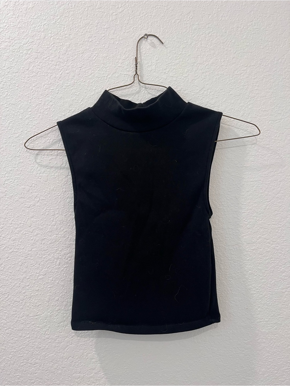 Zara Black Sleeveless Mock Neck Camisole